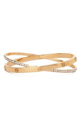 Tory Burch Tory Burch Icon Pave Crossover Bracelet