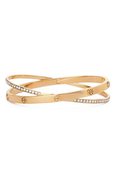 Tory Burch Tory Burch Icon Pave Crossover Bracelet