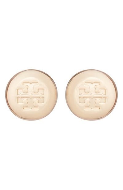 Tory Burch Tory Burch Icon Round Stud Earrings