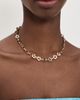 Tory Burch Tory Burch Interlocking Flower Necklace Tory Gold / New Ivory One - 3