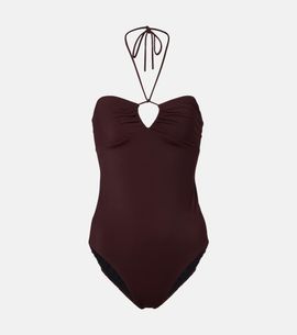 Tory Burch Tory Burch Keyhole halterneck swimsuit
