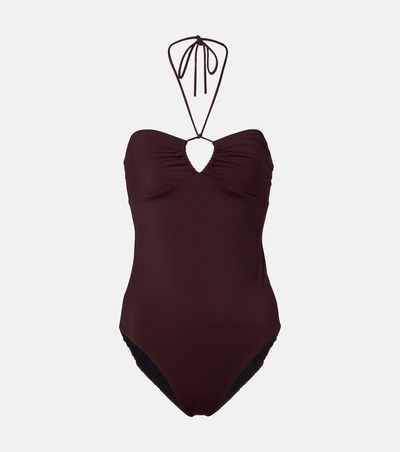 Tory Burch Tory Burch Keyhole halterneck swimsuit