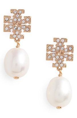Tory Burch Tory Burch Kira Baroque Pearl Drop Earrings
