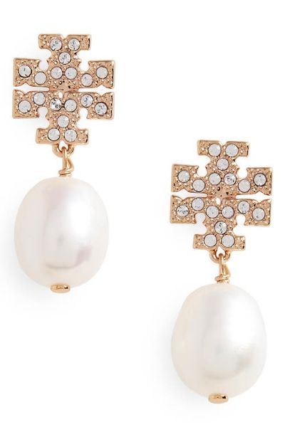 Tory Burch Tory Burch Kira Baroque Pearl Drop Earrings