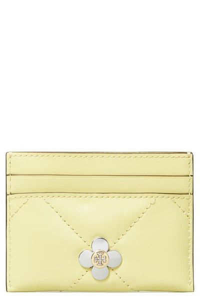 Tory Burch Tory Burch Kira Clover Diamond Quilted Leather Card Case