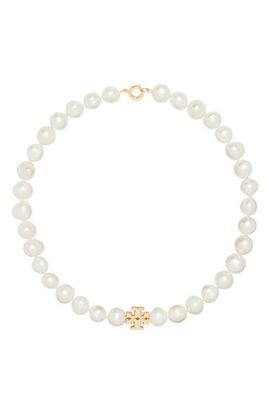 Tory Burch Tory Burch Kira Cultured Pearl Beaded Necklace