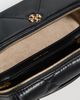 Tory Burch Tory Burch Kira Diamond Quilt Charm East West Vanity Case Black One - 6