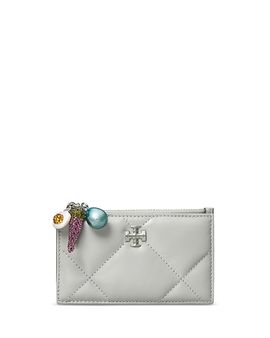 Tory Burch Tory Burch Kira Diamond Quilt Charm Leather Card Case