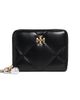 Tory Burch Tory Burch Kira Diamond Quilt Charm Wallet Black One - 1