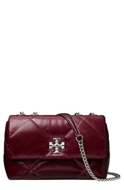 Tory Burch Tory Burch Kira Distressed Diamond Quilted Leather Convertible Shoulder Bag