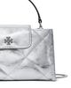 Tory Burch Tory Burch Kira East/West Diamond Quilted Metallic Leather Top Handle Bag - 4