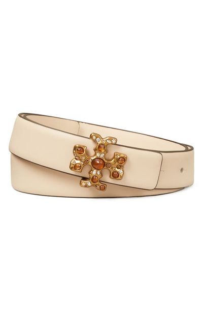 Tory Burch Tory Burch Kira Embellished Logo Belt
