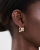 Tory Burch Tory Burch Kira Enamel Double Hoop Earrings Tory Gold / New Ivory One - 3