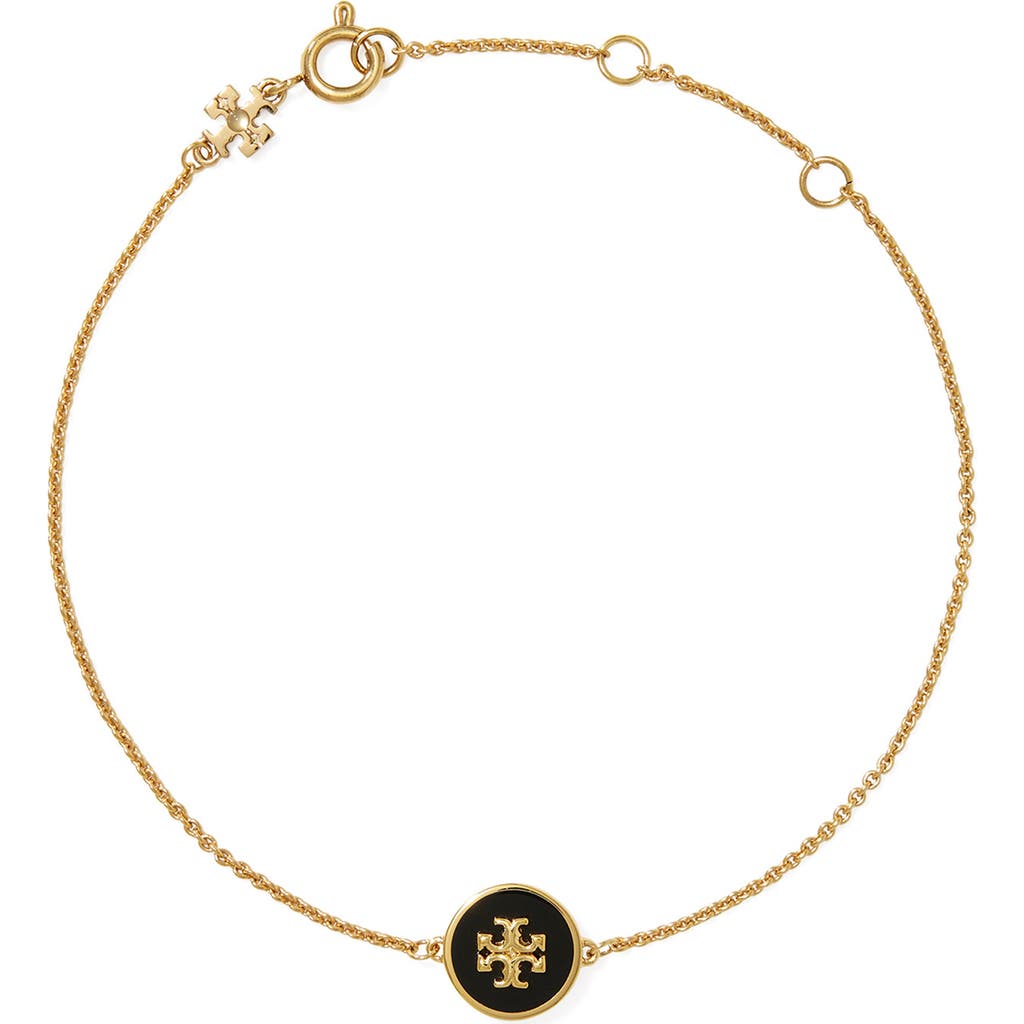 Tory Burch Tory Burch Kira Enamel Pendant Chain Bracelet