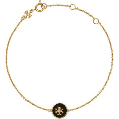Tory Burch Tory Burch Kira Enamel Pendant Chain Bracelet
