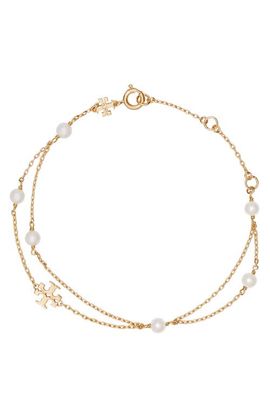 Tory Burch Tory Burch Kira Faux Pearl Layered Bracelet
