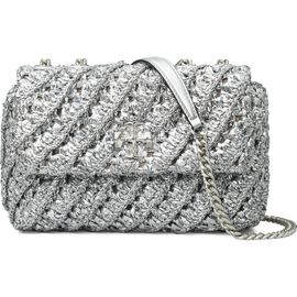 Tory Burch Tory Burch Kira Metallic Chevron Convertible Shoulder Bag