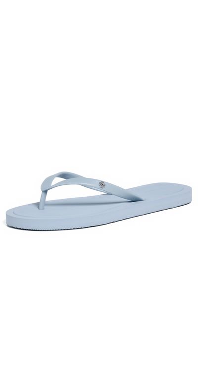 Tory Burch Tory Burch Kira Padded Flip Flops Aria Blue/Silver