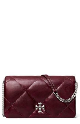 Tory Burch Tory Burch Kira Quilted Leather Wallet on a Chain