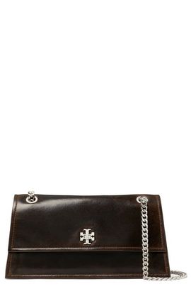 Tory Burch Tory Burch Kira Turnlock Distressed Leather Shoulder Bag
