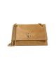 Tory Burch Tory Burch Kira Turnlock Suede Mini Bag Toffee One - 1