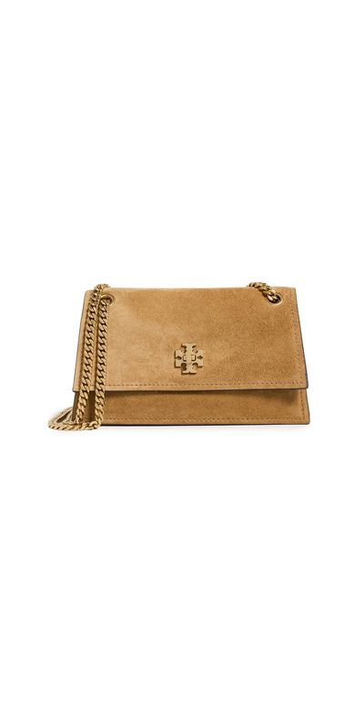 Tory Burch Tory Burch Kira Turnlock Suede Mini Bag Toffee One