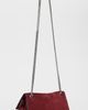 Tory Burch Tory Burch Kira Turnlock Suede Shoulder Bag Merlot One - 3