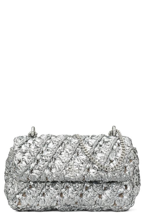 Tory Burch Tory Burch Kira Woven Metallic Leather Crossbody Bag