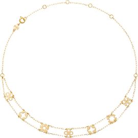 Tory Burch Tory Burch Layered Charm Necklace