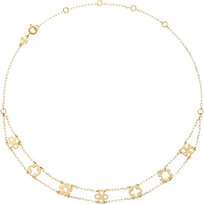 Tory Burch Tory Burch Layered Charm Necklace