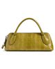 Tory Burch Tory Burch Leather Lock Snake Top Handle Bag Moss One - 1