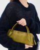 Tory Burch Tory Burch Leather Lock Snake Top Handle Bag Moss One - 3