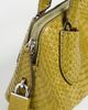Tory Burch Tory Burch Leather Lock Snake Top Handle Bag Moss One - 5