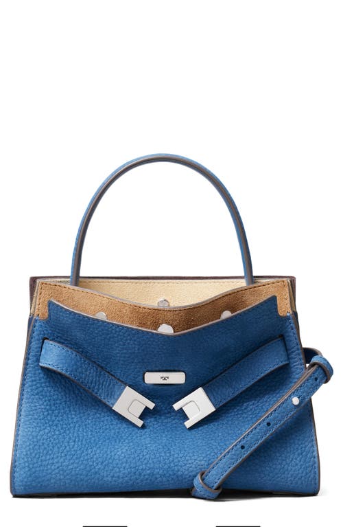 Tory Burch Tory Burch Lee Radziwill Nubuck Petite Double Bag Leather