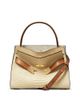 Tory Burch Tory Burch Lee Radziwill Snake Embossed Leather Crossbody Bag - 1