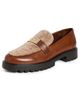 Tory Burch Tory Burch Leelee Shearling Lug Loafers Sweet Brown/Cashew Butter/Gold - 1