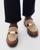 Tory Burch Tory Burch Leelee Shearling Lug Loafers Sweet Brown/Cashew Butter/Gold - 3