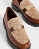 Tory Burch Tory Burch Leelee Shearling Lug Loafers Sweet Brown/Cashew Butter/Gold - 5