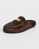Tory Burch Tory Burch Leelee Shearling Mules Dark Cocoa - 2