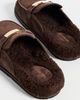 Tory Burch Tory Burch Leelee Shearling Mules Dark Cocoa - 4