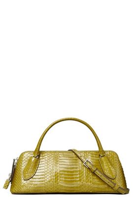 Tory Burch Tory Burch Lock Snake Top Handle Leather Bag