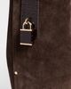 Tory Burch Tory Burch Lock Suede Slim Bucket Bag Dark Cocoa One - 5