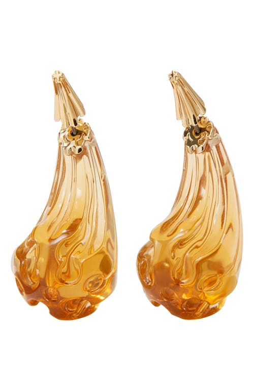 Tory Burch Tory Burch Logo Drop Front/Back Earrings