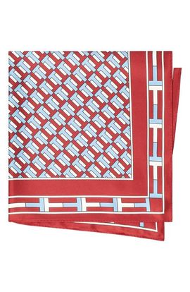 Tory Burch Tory Burch Logo Print Silk Neckerchief