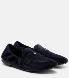 Tory Burch Tory Burch Logo suede loafers
