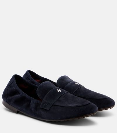 Tory Burch Tory Burch Logo suede loafers