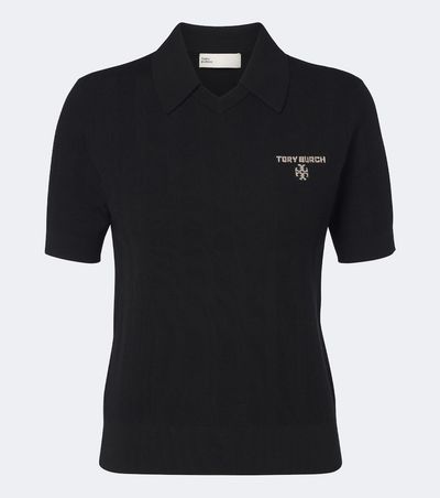 Tory Burch Tory Burch Logo wool polo sweater