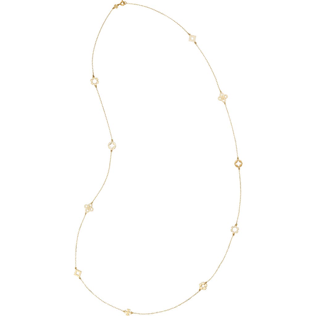 Tory Burch Tory Burch Long Forget Me Not Necklace