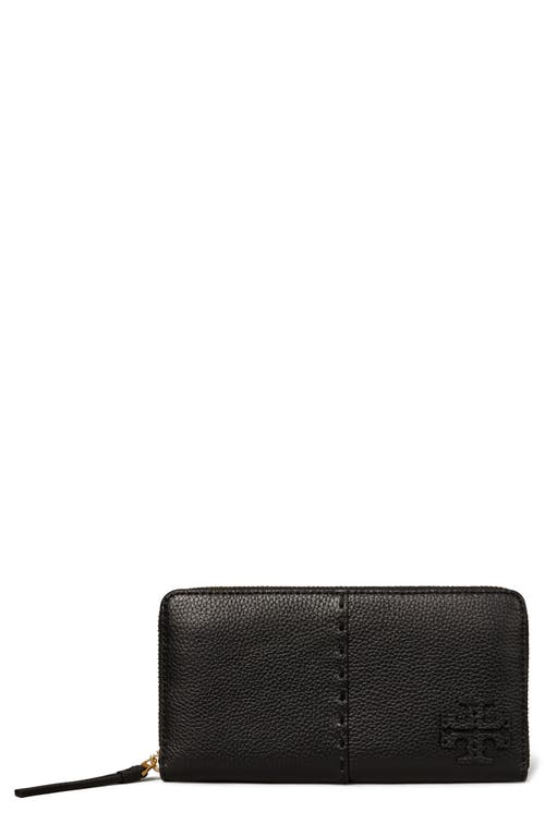 Tory Burch Tory Burch McGraw Continental Leather Zip Wallet