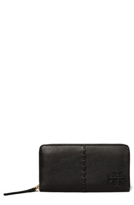 Tory Burch Tory Burch McGraw Continental Leather Zip Wallet